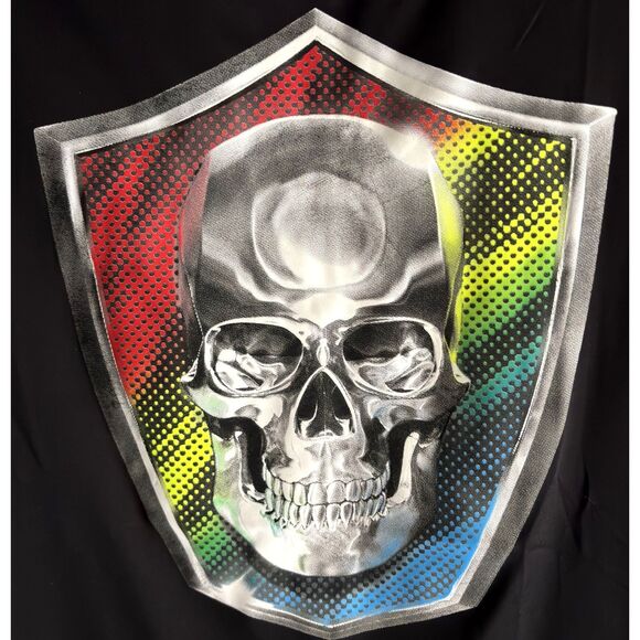 BROTHERS Awesomeness Cool Gear Boys XL 14/16 Skull Shield Activewear Shirt #F - Picture 3 of 6
